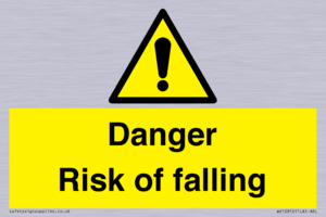 Danger Risk of falling